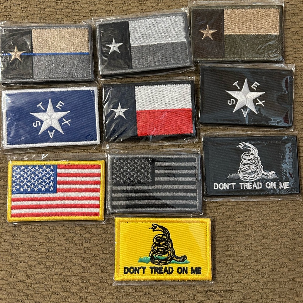 Assorted Texas Tactical patches